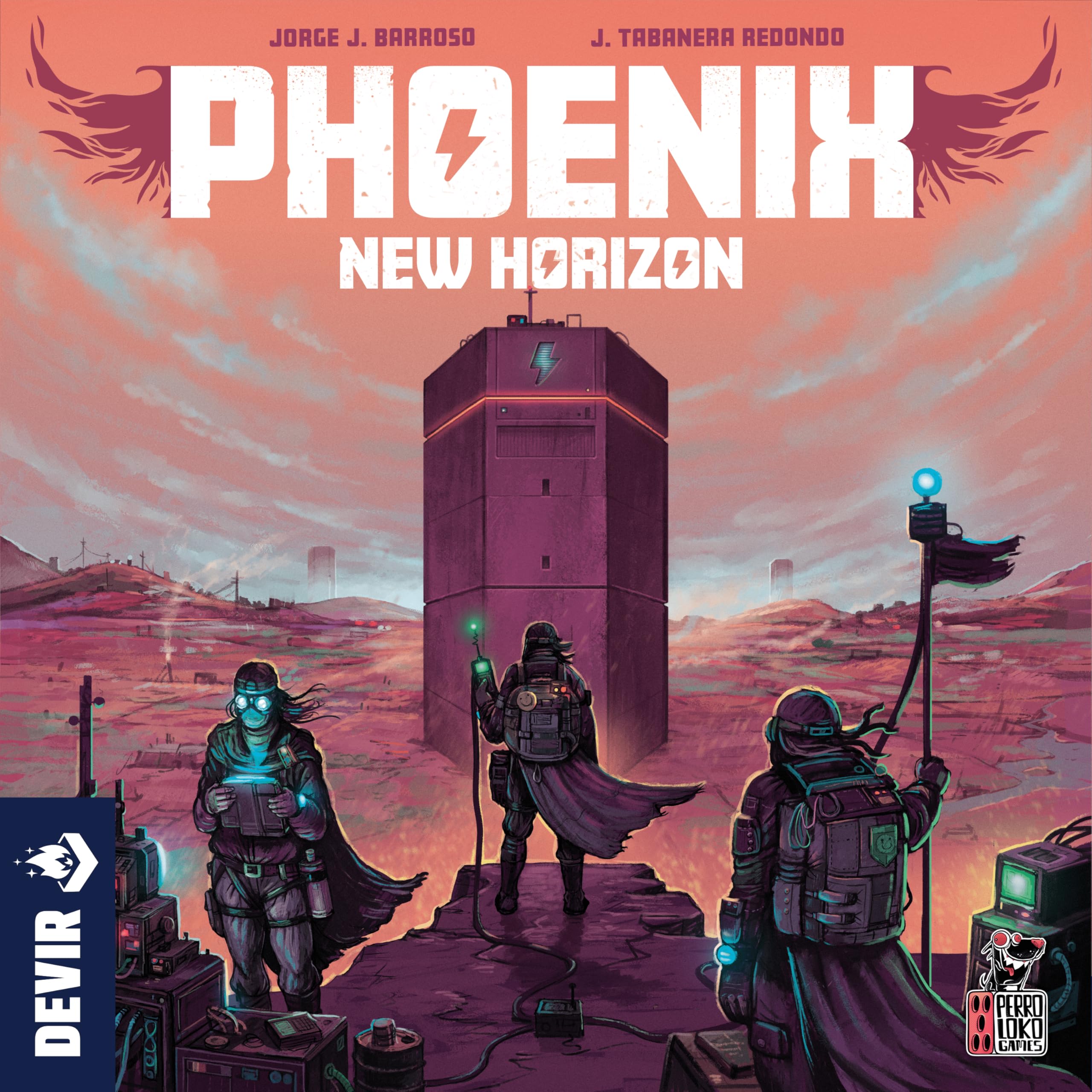 Devir Phoenix New Horizon Board Game, PostApocalyptic Euro Strategy Game with Worker Placement & Engine Building for Adults & Teens, Age +14, 1-4 Players, 120 Playtime