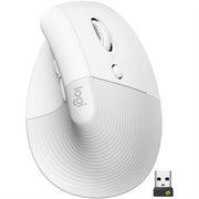 Logitech Lift Vertical Ergonomic Mouse, Wireless, Bluetooth or Logi Bolt USB receiver, Quiet clicks, 4 buttons, Off-white
