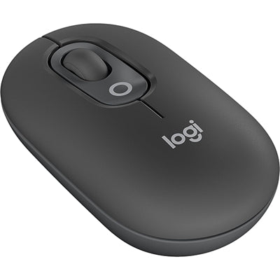 Logitech POP Mouse, Compact and Portable Wireless Bluetooth Mouse With Programmable Buttons and Quiet Clicks, Graphite