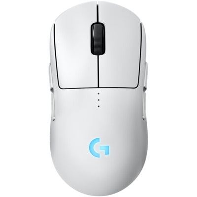 Logitech G PRO 2 LIGHTSPEED Wireless Gaming Mouse, Right- or Left-Handed Mouse with up to 4 Customizable and Switchable Magnetic Side Buttons, 32k DPI Sensor, USB-C Charging, for PC/Mac - White