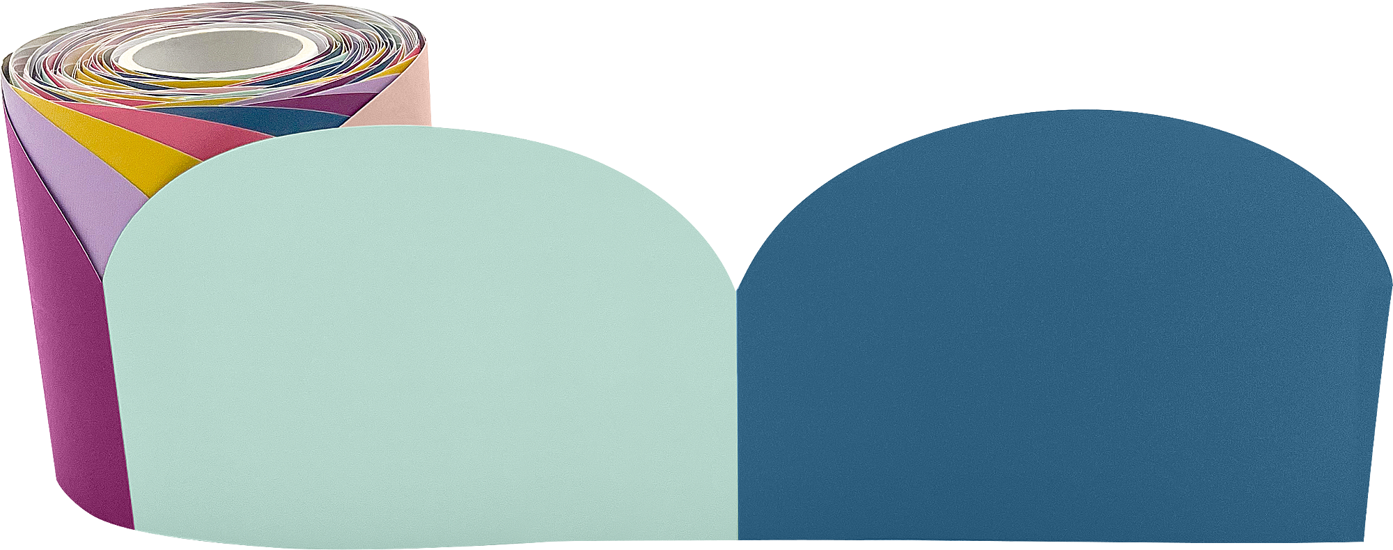 Oh Happy Day Scalloped Die-Cut Rolled Border Trim