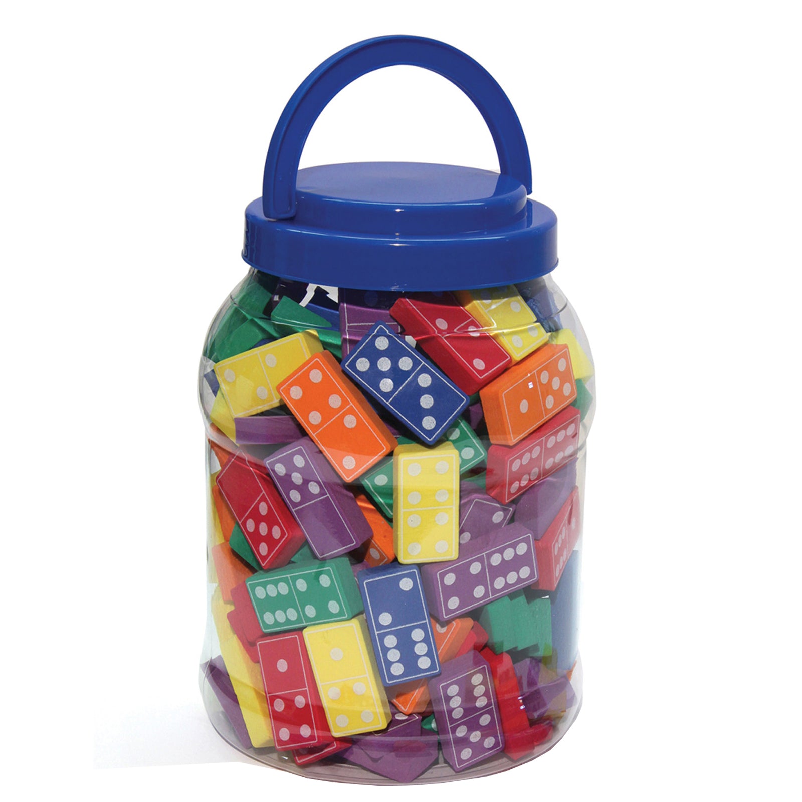 Dominoes, Assorted Colors, 1-3/4" Wide x 3/8" Thick, 168 Pieces