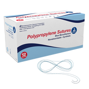Polypropylene Sutures-Non Absorbable - Synthetic, Blue, 5-0, C3 Needle, 18"- 12 pcs per Box