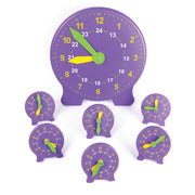 Purple 24 Hour Advanced Student Clock - Set of 25