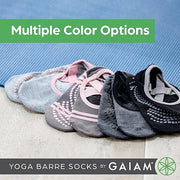 Gaiam Grippy Yoga-Barre Socks Blk/Grey