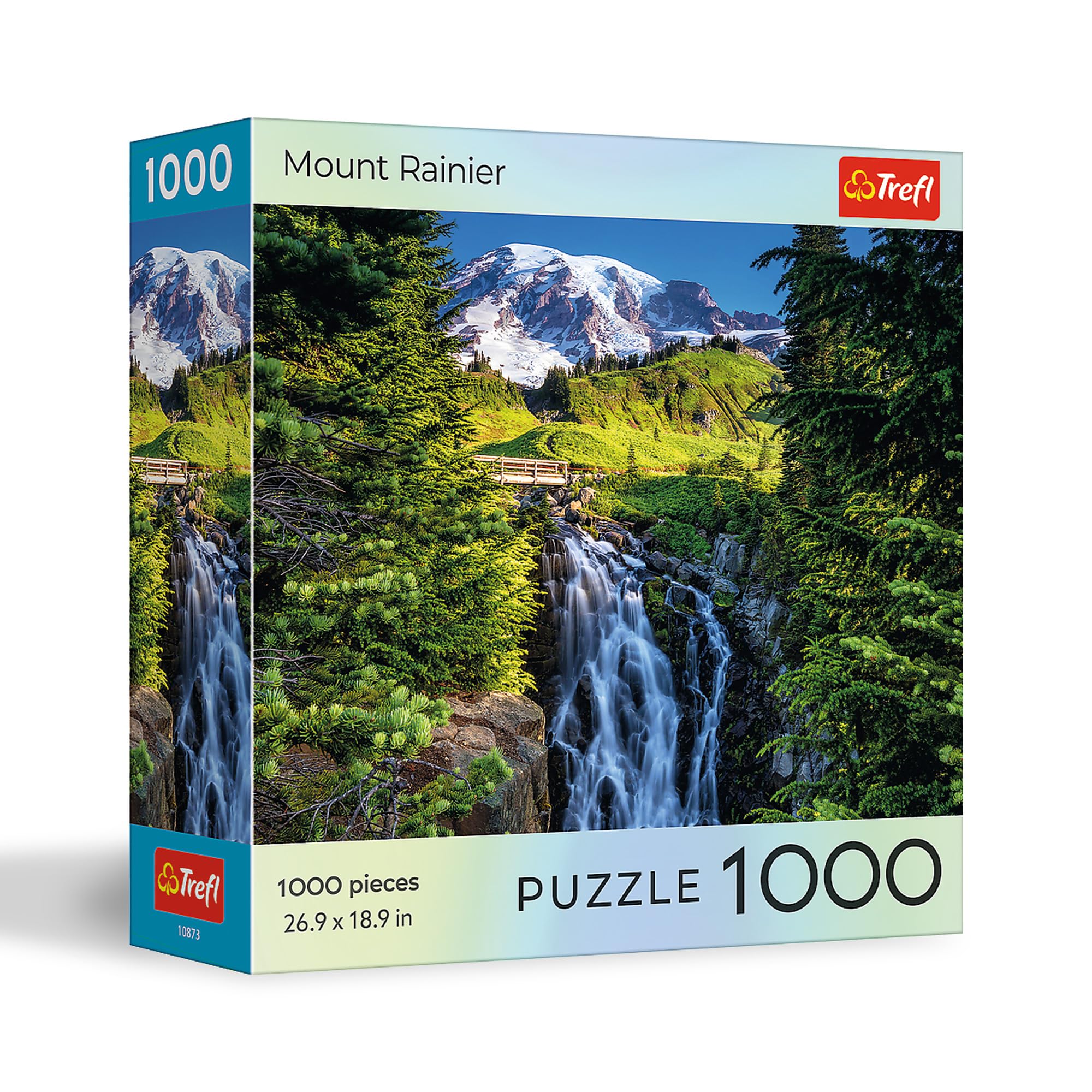 Trefl National Parks Mount Rainier - 1000 Piece Jigsaw Puzzle 27"x19" DIY Puzzle, Creative Fun, Classic Jigsaw for Adults and Children from 12 Years Old