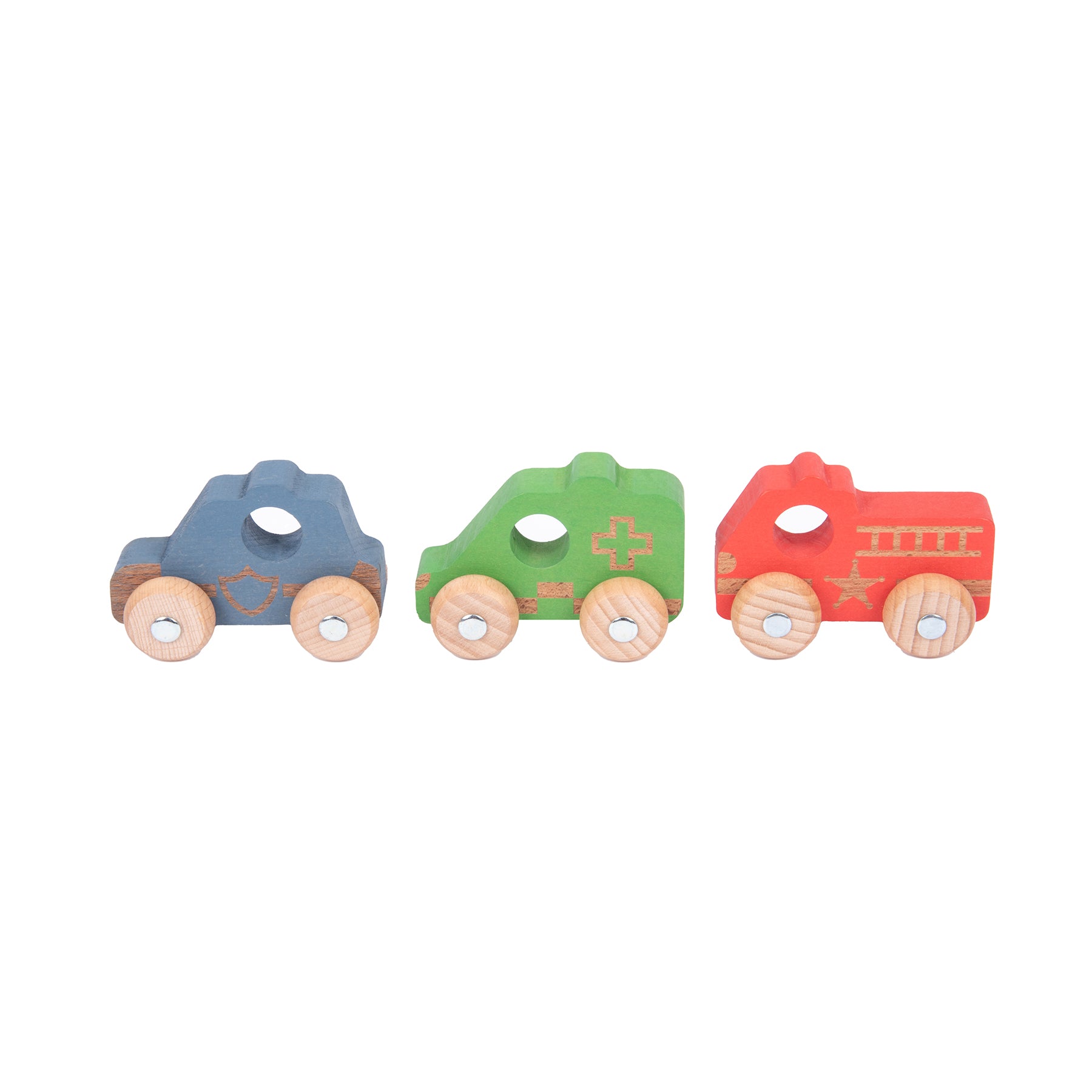 Rainbow Wooden Vehicles