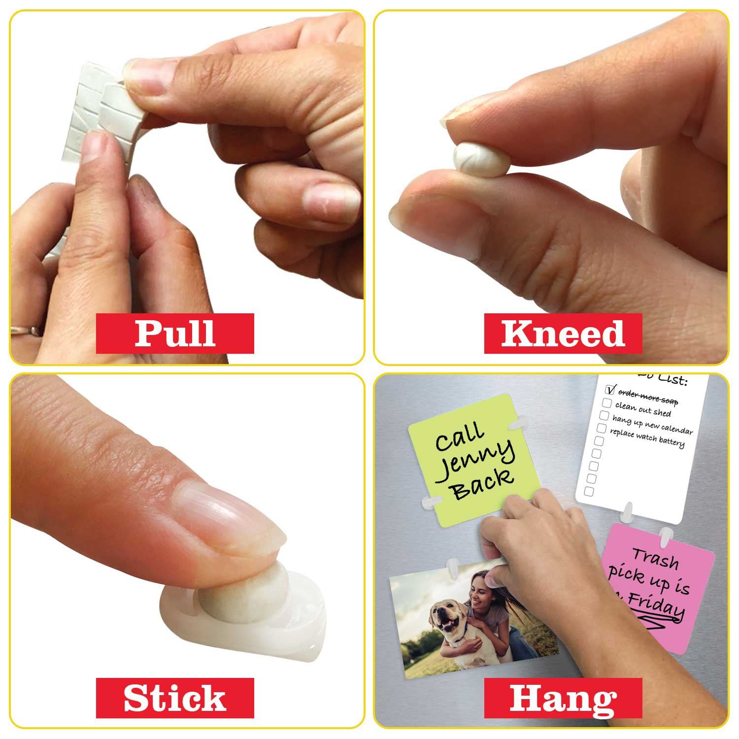 Stikki Clips with Mounting Putty