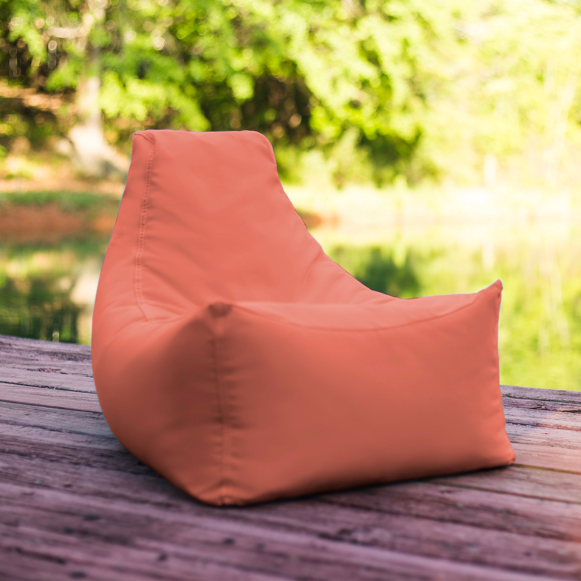 Jaxx Juniper Jr Outdoor Kids Bean Bag Chair / Childrens Garden Chair, Flamingo