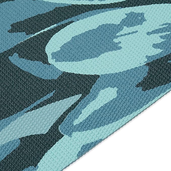Gaiam Print Yoga Mat, Non Slip Exercise & Fitness Mat for All Types of Yoga, Pilates & Floor Exercises - Vibrant Flourish