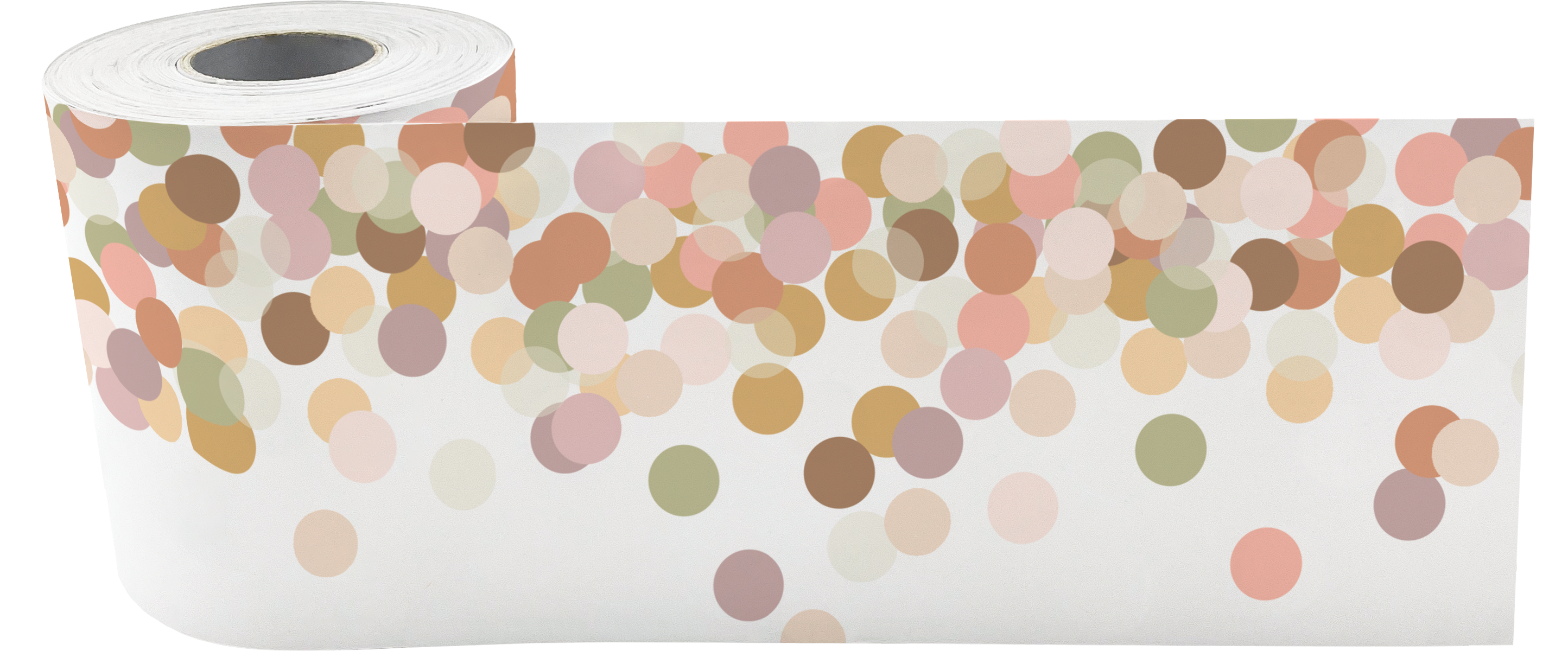 Calming Confetti Straight Rolled Border Trim