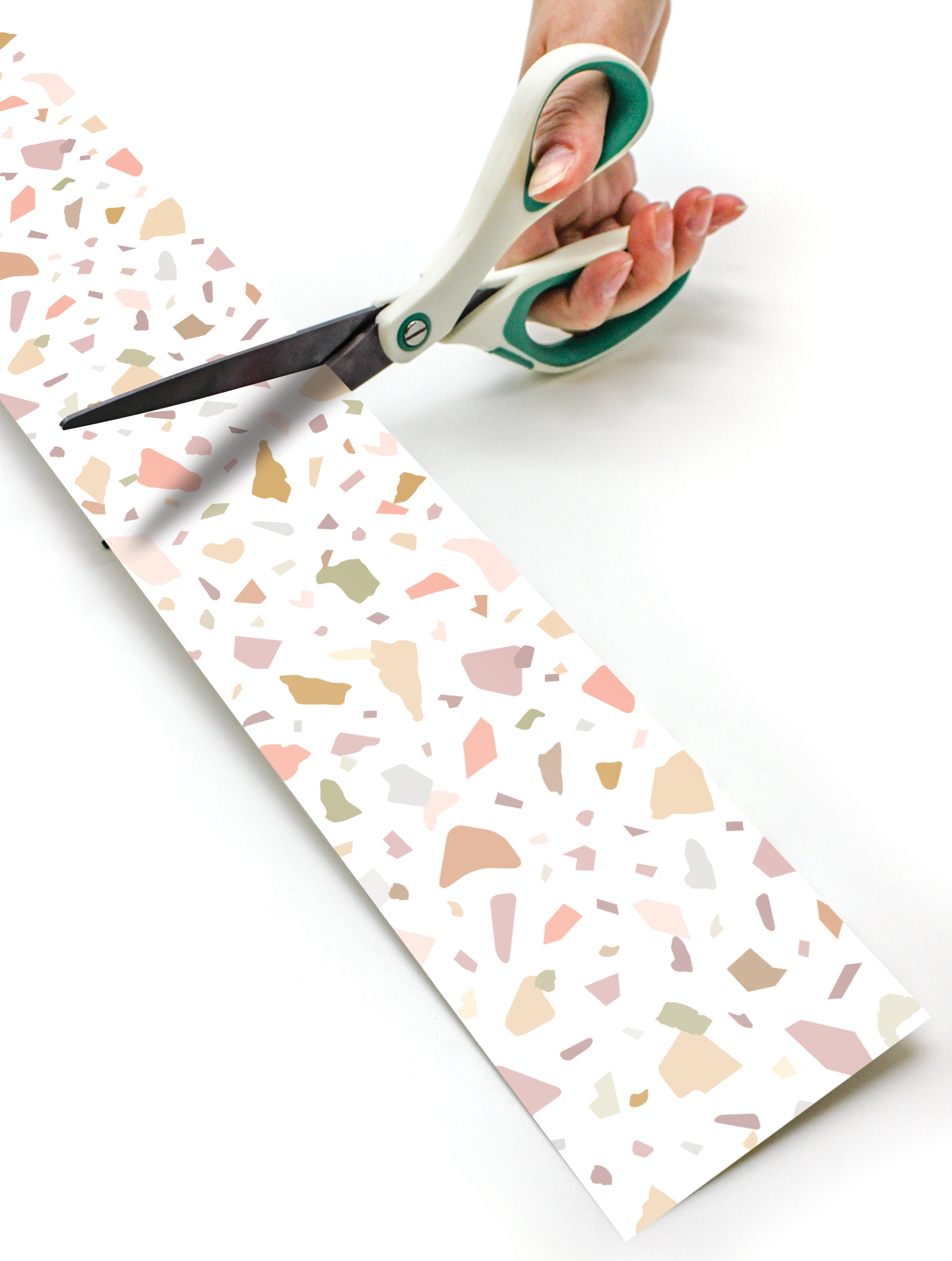 Terrazzo Tones Straight Rolled Border Trim