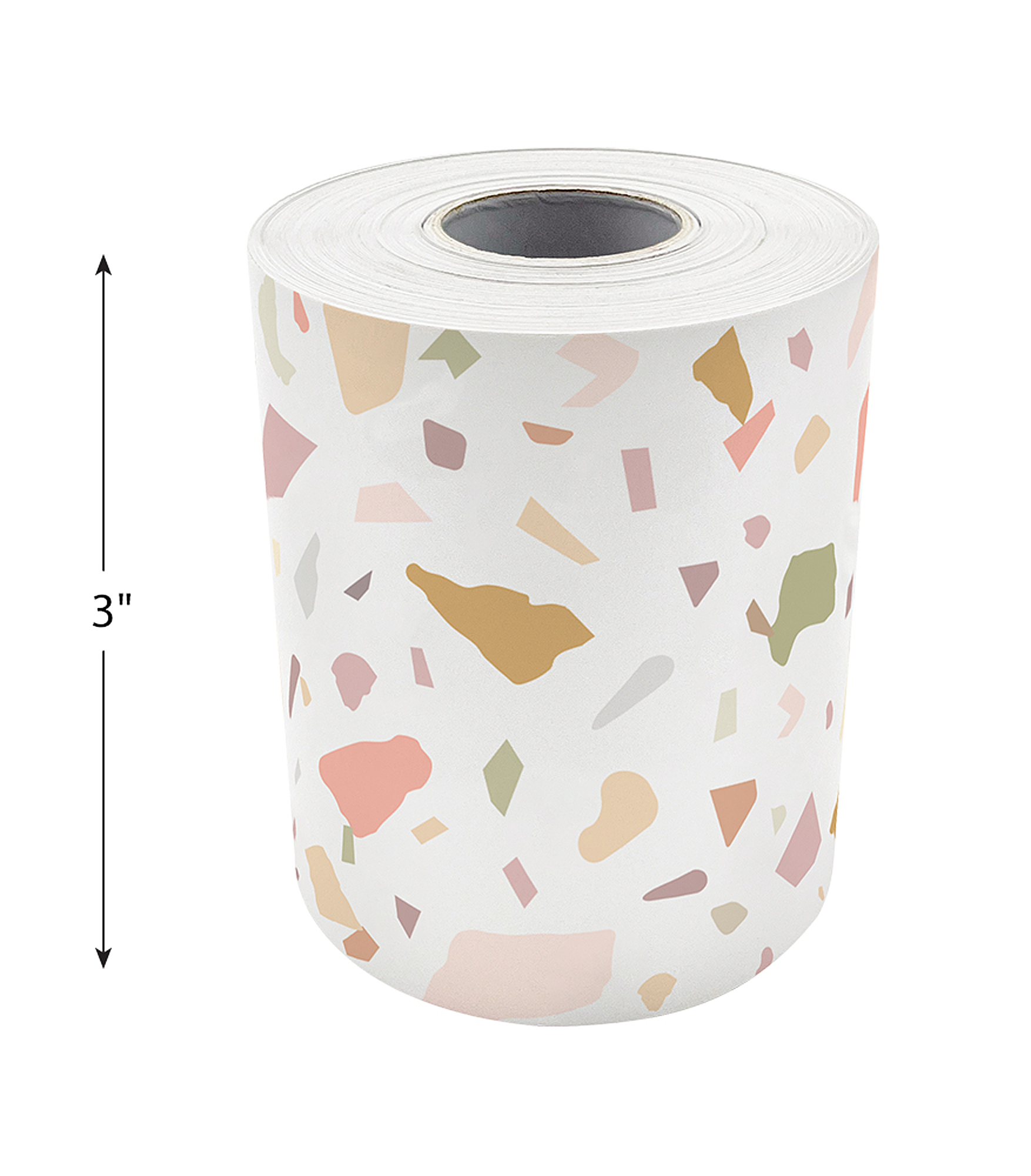 Terrazzo Tones Straight Rolled Border Trim