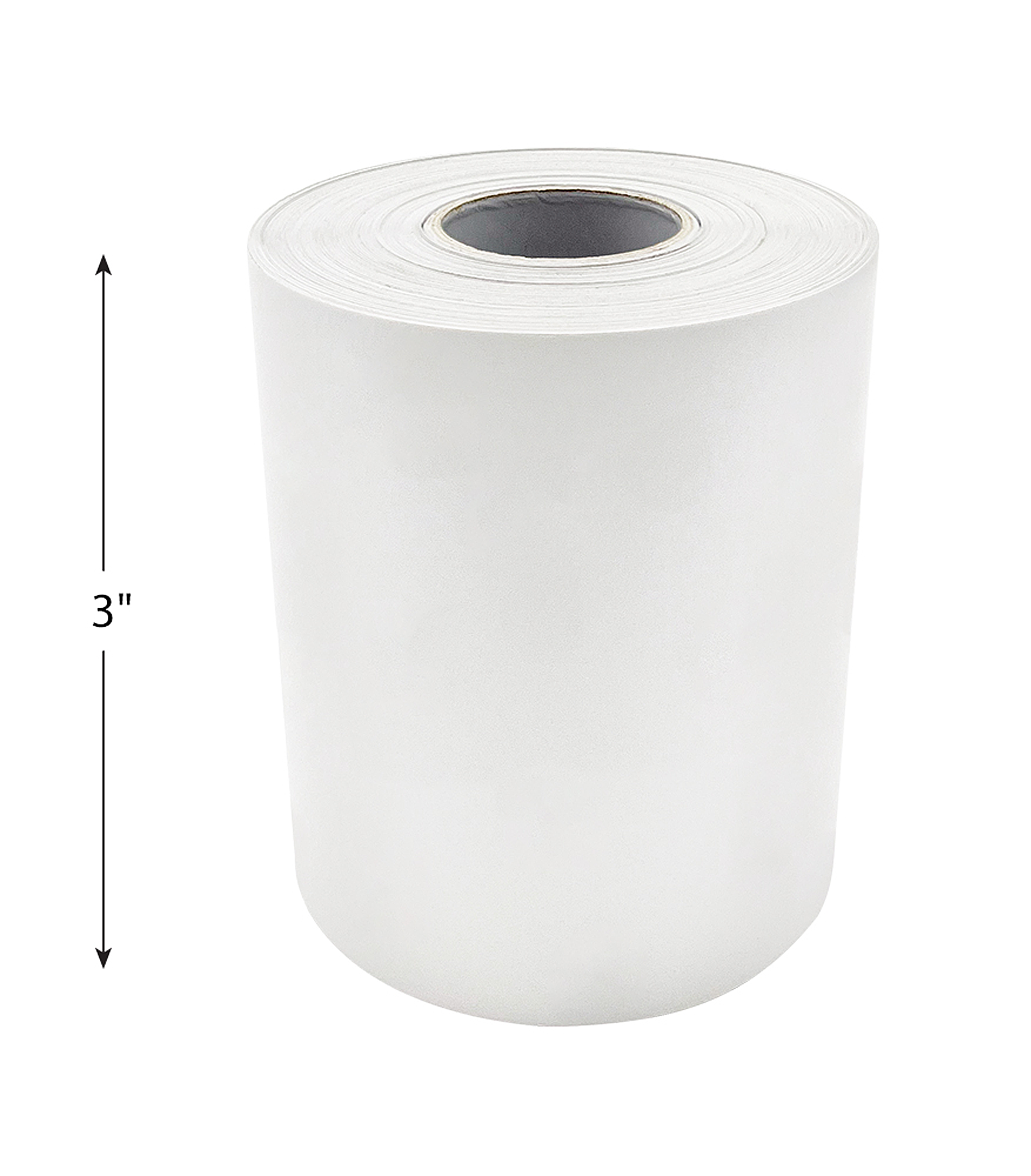 White Straight Rolled Border Trim