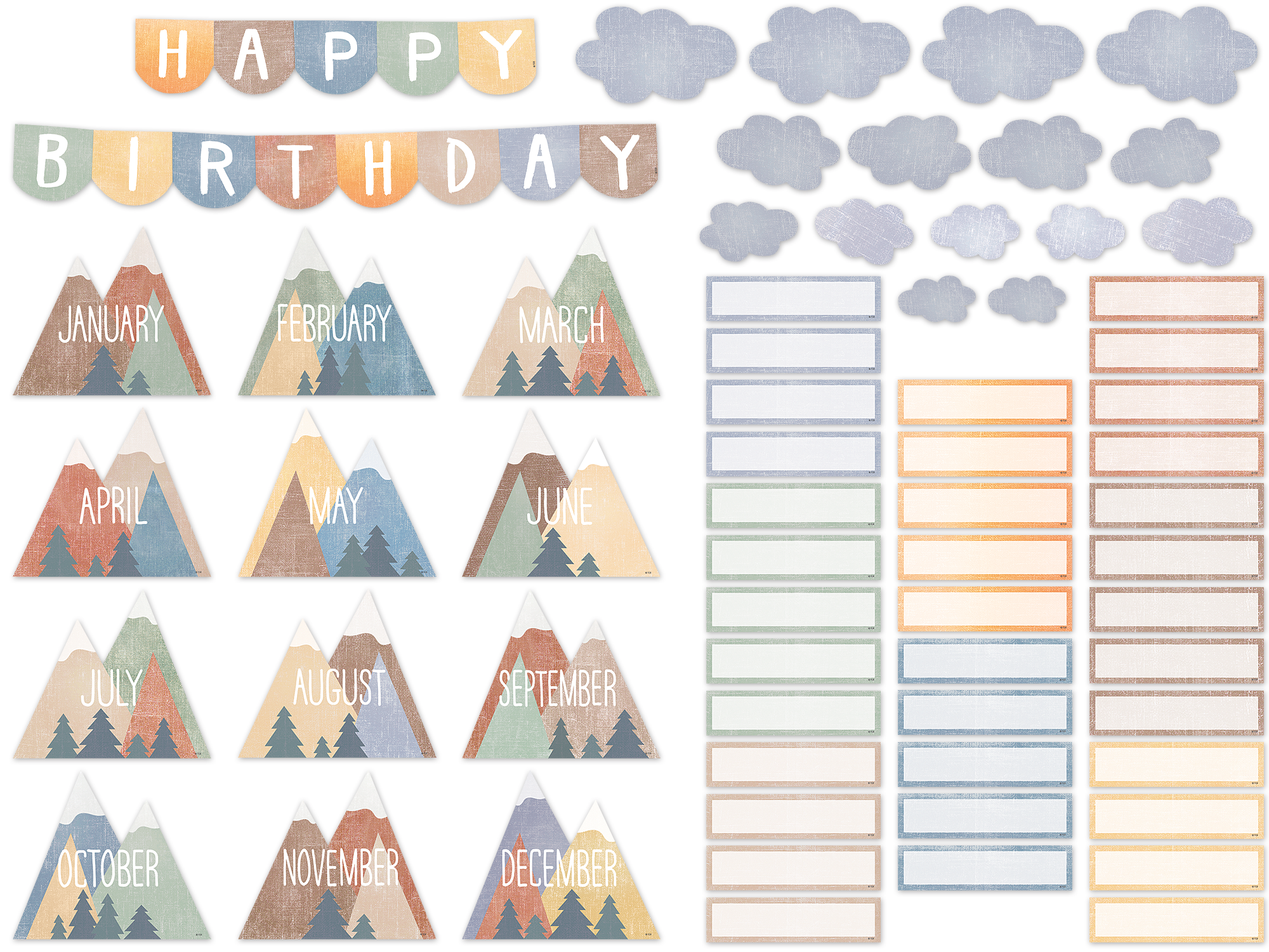 Moving Mountains Happy Birthday Mini Bulletin Board