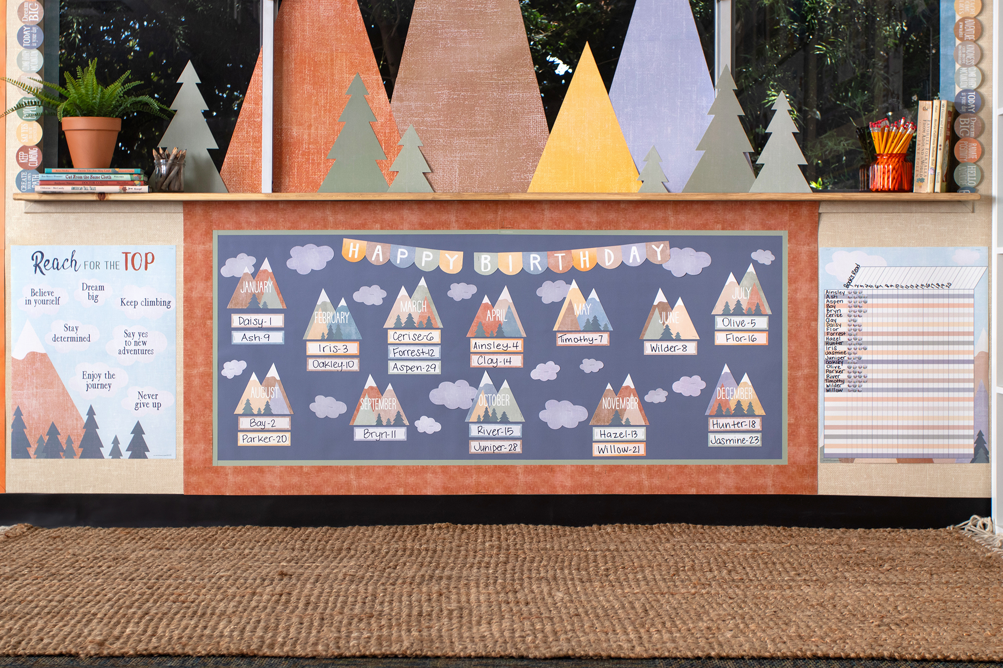 Moving Mountains Happy Birthday Mini Bulletin Board