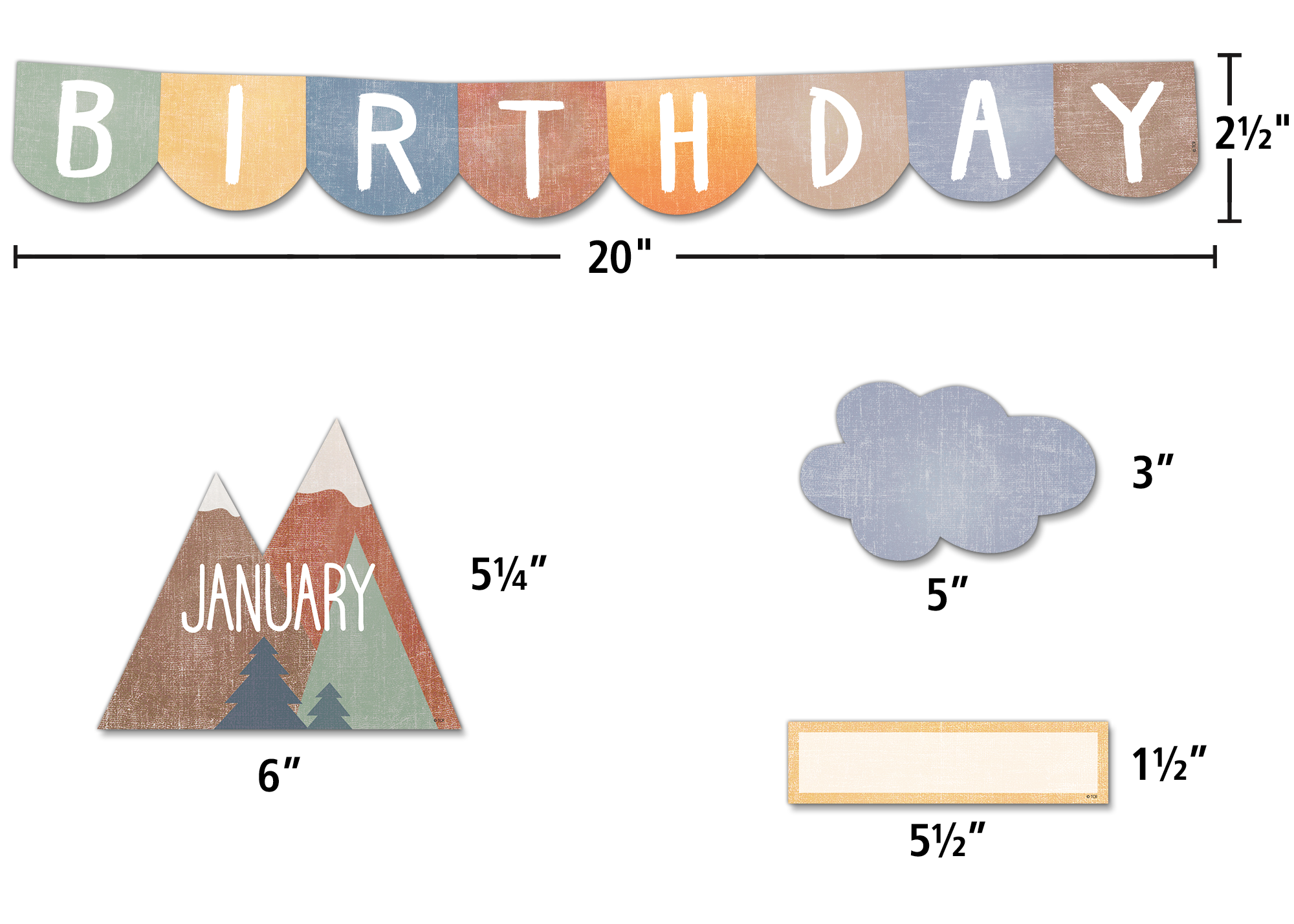 Moving Mountains Happy Birthday Mini Bulletin Board