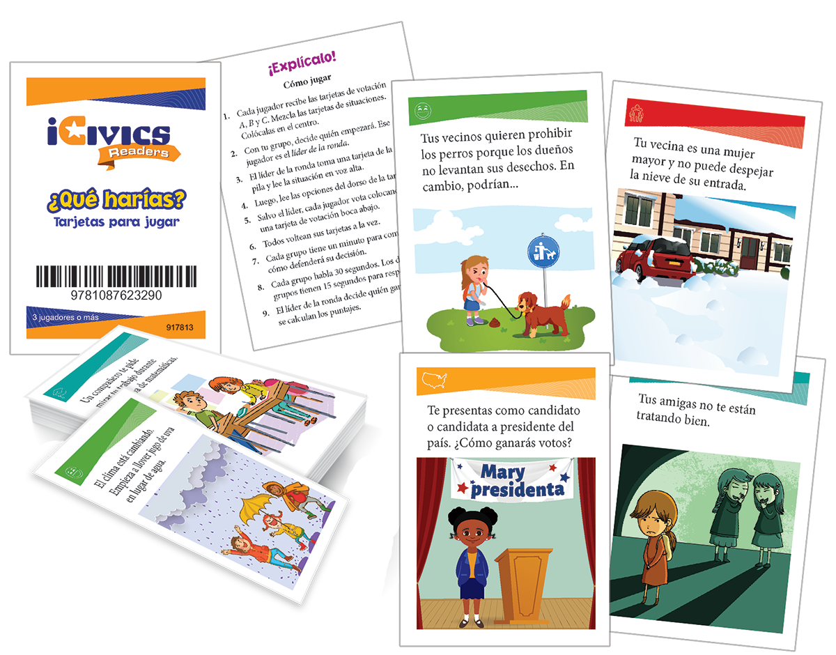 iCivics: ¿Qué harías? Game Cards