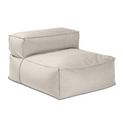 Baya Outdoor Center Seat - Luxurious Oversized European Style Outdoor Soft Seating, Sunbrella Silver