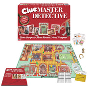 Clue Master Detective with Oversized Brass Tone Metal Weapons by Winning Moves Games USA, Largest Game of Clue Ever, for up to 10 Players, Ages 10 and Up