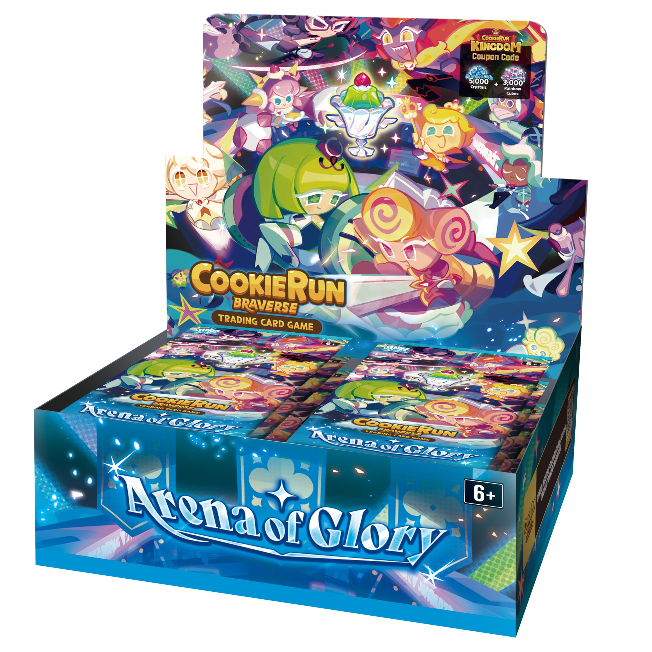 CookieRun: Braverse Trading Card Game – Arena of Glory Booster Box | 28 Packs | Strategy TCG, Deck-Building Card Game, Random Assortment