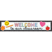 Cool for School Welcome to Our Classroom Banner, 8" x 39"
