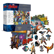 Trefl Marvel Comic Universe Wood Craft 1000 Piece Jigsaw Puzzle Irregular Shapes, 50 Special Puzzles, Modern Premium Jigsaw, for Adults and Children from 14 Years Old