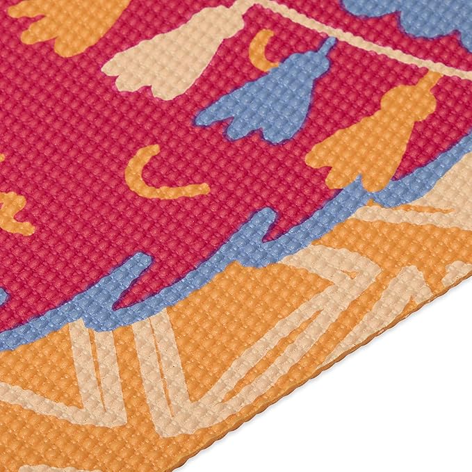 Llama Friends - Gaiam Kids Yoga Mat Exercise Mat, Yoga for Kids with Fun Prints - Playtime for Babies, Active & Calm Toddlers and Young Children (60" L x 24" W x 3mm Thick)