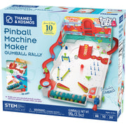 Thames & Kosmos Pinball Machine Maker STEM Experiment Kit Toy of the Year Finalist - Build a Reconfigurable Pinball Machine, Explore Physics, Force, Motion, Gravity, Simple Machines, Gumballs Included