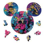 Trefl Disney Wood Craft 500+5 Piece Jigsaw Puzzle, The Iconic Mickey Mouse, Irregular Shapes, 50 Disney Puzzles, Modern Premium Jigsaw for Adults and Children from 14 Years Old