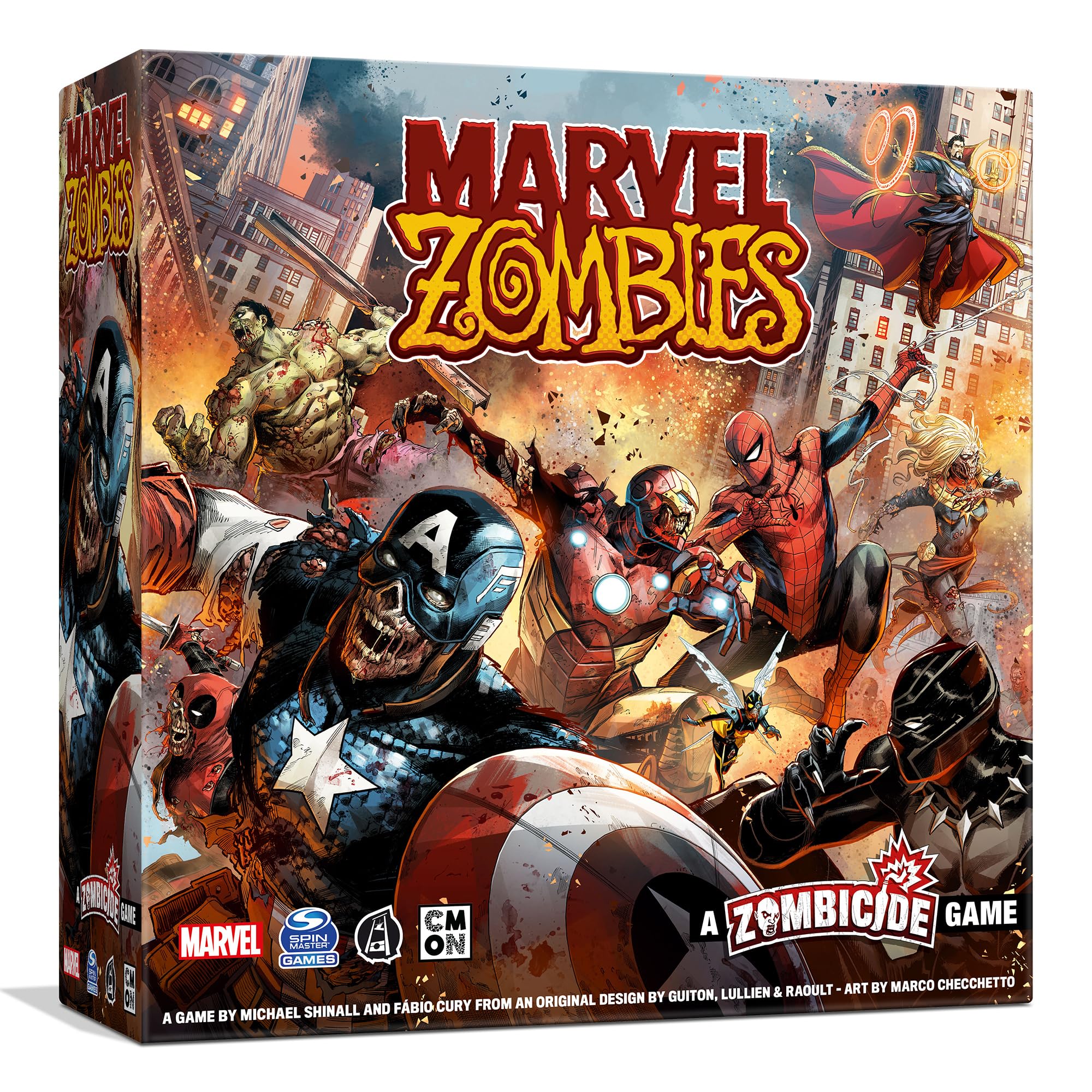 Marvel Zombies - A Zombicide Game: Embrace The Hunger as Heroes Turn Undead in The Ultimate Marvel Crossover! Cooperative Strategy Game, Ages 14+, 1-6 Players, 90 Minute Playtime, Made by CMON