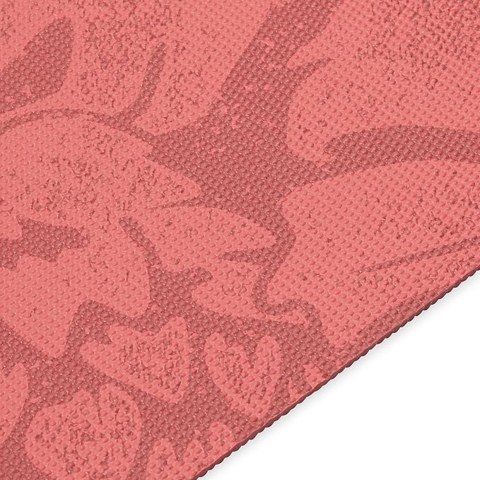 Gaiam Print Yoga Mat, Non Slip Exercise & Fitness Mat for All Types of Yoga, Pilates & Floor Exercises - Tropical Sunrise
