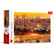 Trefl The Roofs of Jerusalem 3000 Piece Jigsaw Puzzle Red 46"x33" Print, DIY Puzzle, Creative Fun, Classic Puzzle for Adults and Children from 15 Years Old