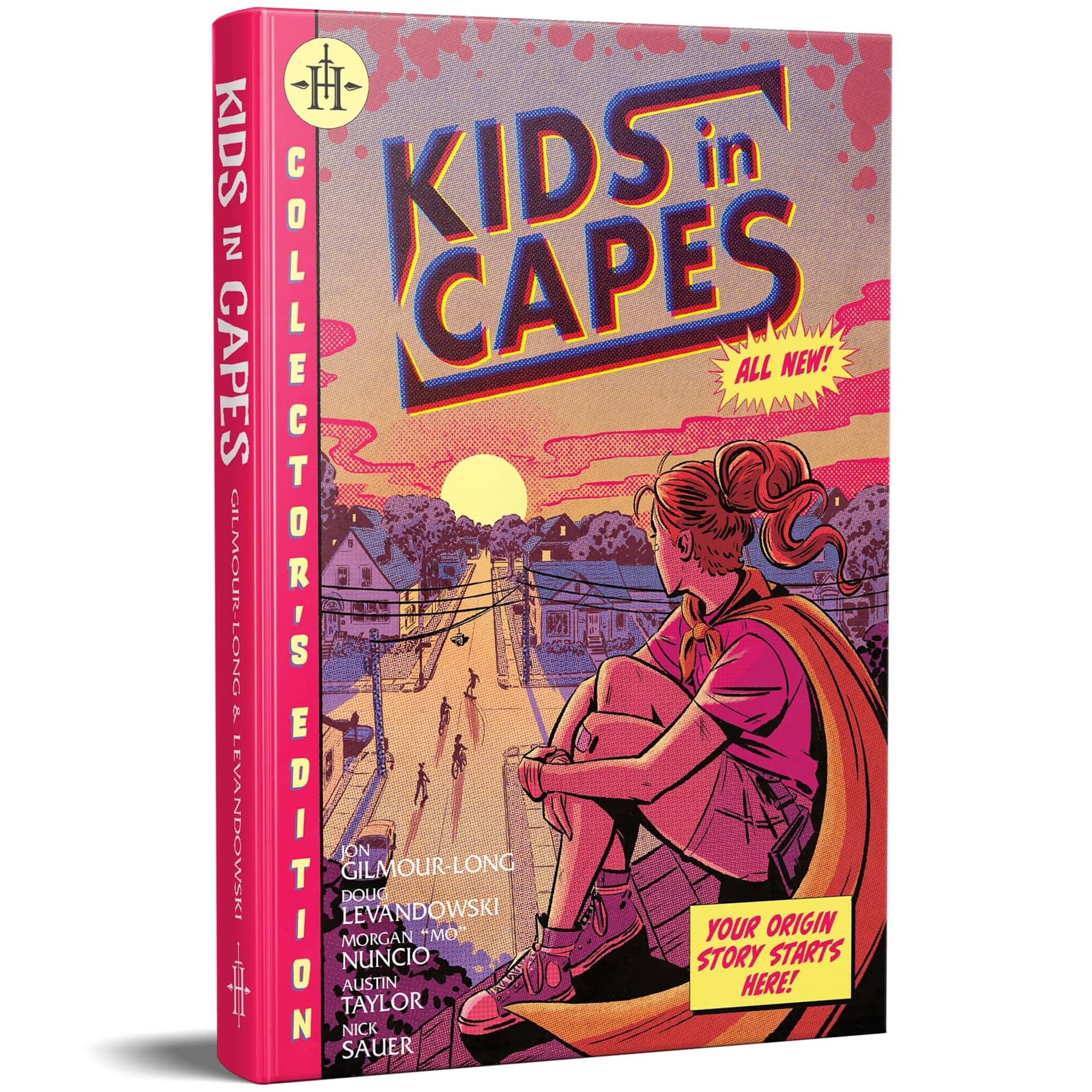 Renegade Game Studios: Kids in Capes - Softcover - Superhero RPG Book, Spin-Off of Kids On Bikes Tabletop Roleplaying Game, 160 Page, Comic Style