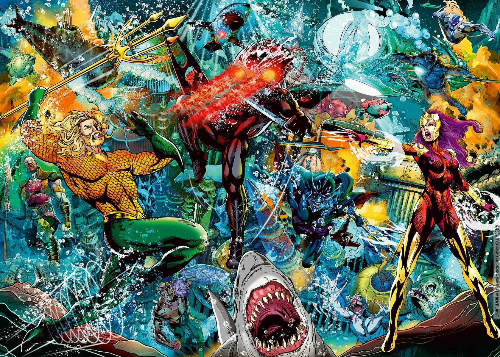Ravensburger DC Collector's Edition - Aquaman 1000 Piece Jigsaw Puzzle | Unique Softclick Technology | Striking Artwork | Perfect for DC Fans