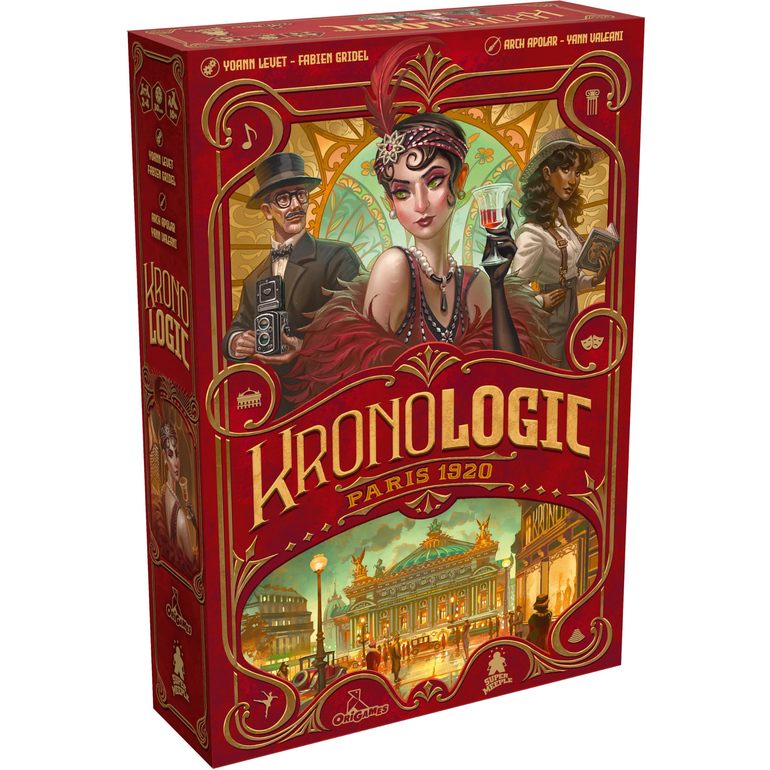 Kronologic: Paris 1920 | Murder Mystery Game for Teens and Adults | Solve The Chilling Hauntings at The Paris Opera | Competitive, Cooperative or Solo Deductive Game | Ages 10+ | 1-4 Players | 30 Min