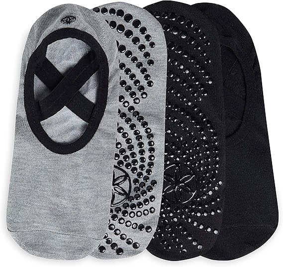 Gaiam Grippy Yoga-Barre Socks 2Pk Dovetail