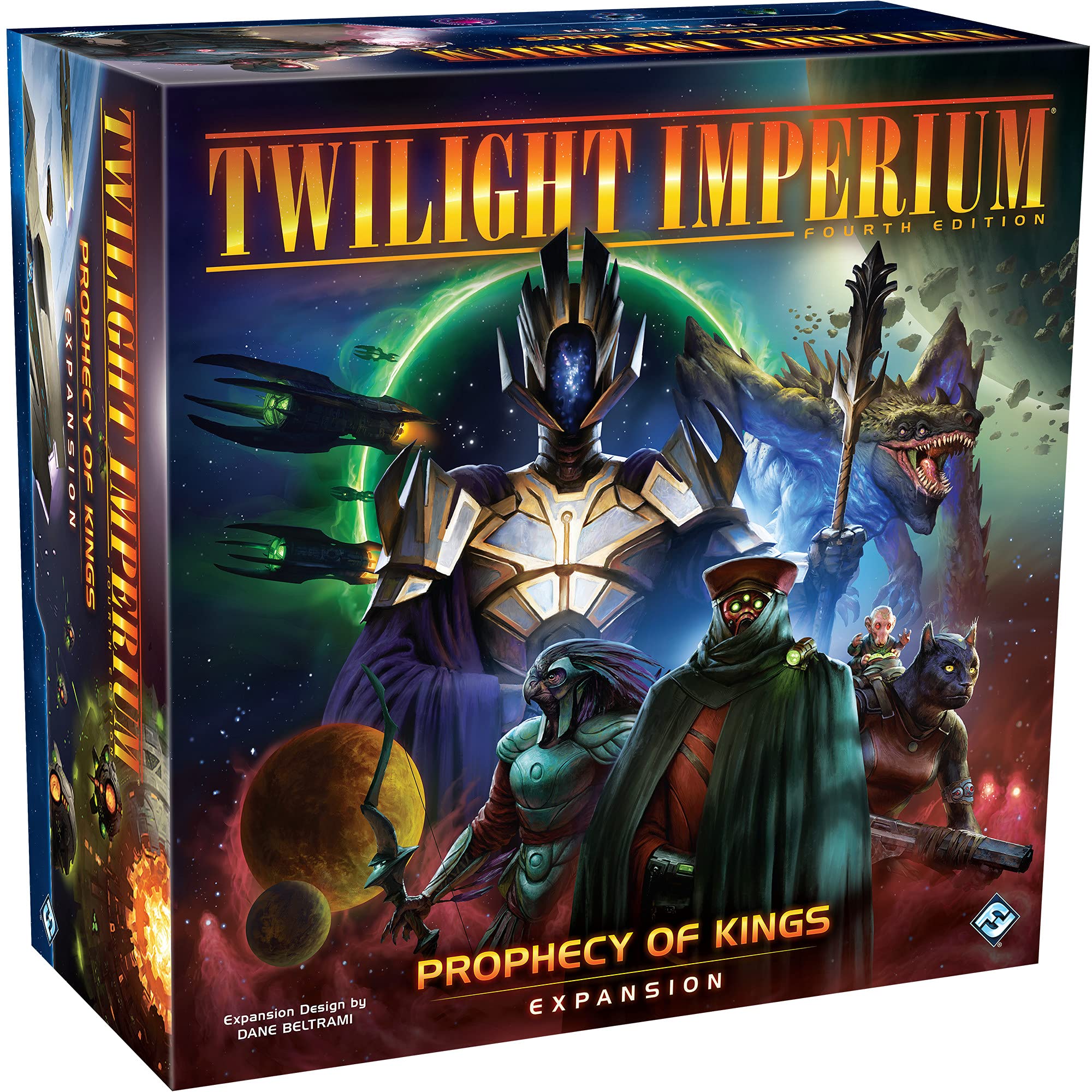Asmodee Twilight Imperium 4th Edition Board Game Prophecy of Kings Expansion - Sci-Fi Adventure Strategy Game for Kids & Adults, Ages 14+, 3-8 Players, 4-8 Hour Playtime