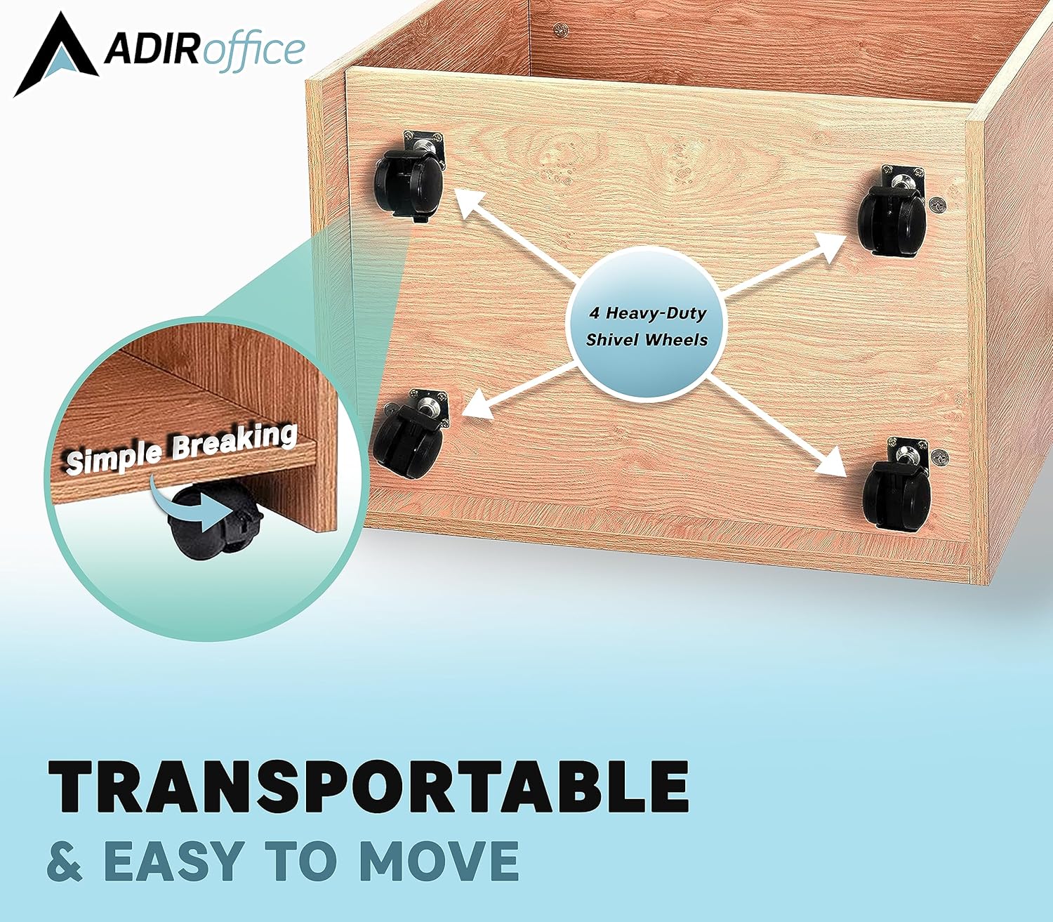 Mobile Hostess/Presentation Stand with Wheels