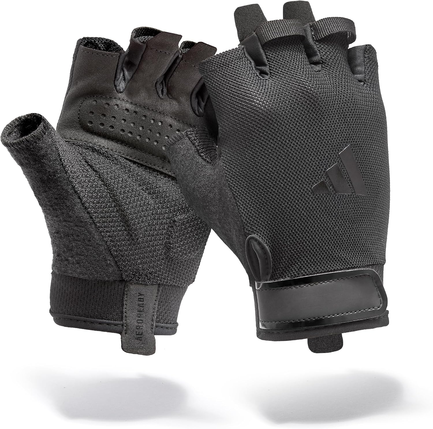 Adidas Essential Training & Weightlifting Gloves, Fingerless Workout Gloves - S