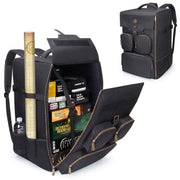 ENHANCE Board Game Backpack - Reinforced Rigid Board Game Storage with Padded Shoulder Straps, Carrying Handle, and Accessories Pockets for Dice, Cards, More - Fits and Protects Tabletop Adventures