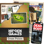 Hidden Games Crime Scene - Green Poison - USA -Realistic Crime Scene Game – Murder Mystery and Detective Experience
