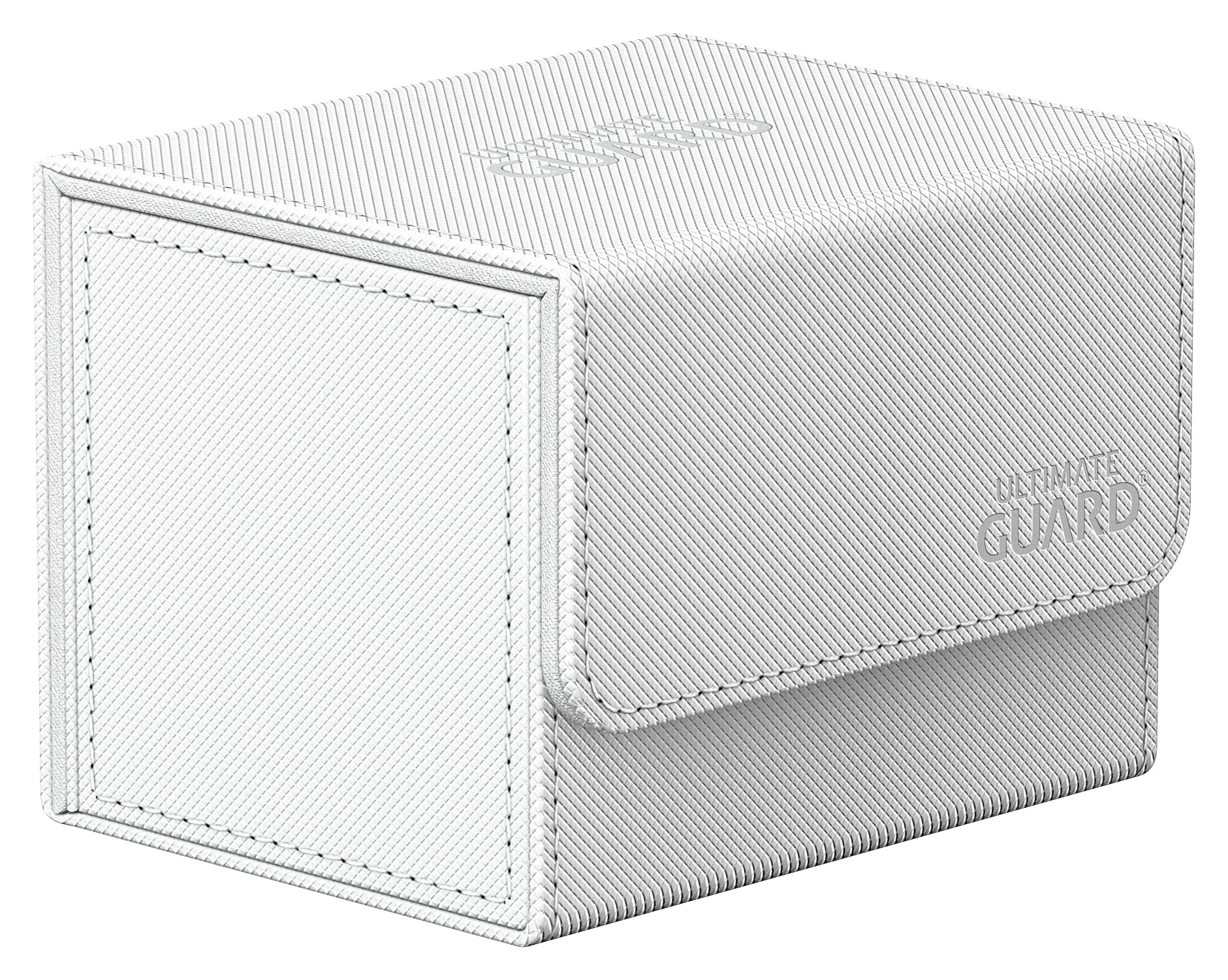 Ultimate Guard Sidewinder 100+, Deck Box for 100 Double-Sleeved TCG Cards, White, Magnetic Closure & Microfiber Inner Lining for Secure Storage