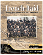 Compass Games Trench Raid, WW1 Western Front Solitaire Board Game, for Adults 18+