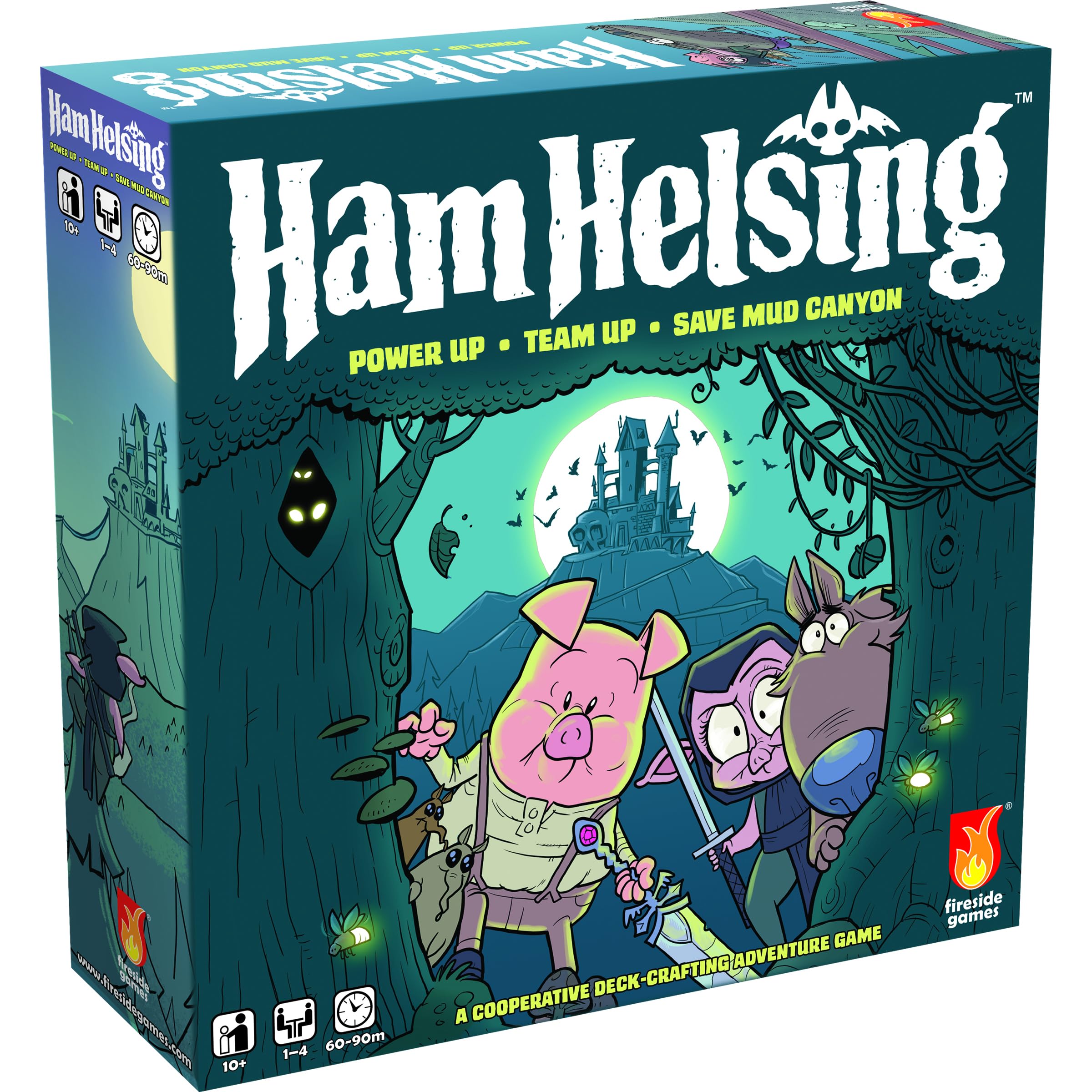 Ham Helsing – Cooperative Monster Adventure Board Game | 1–4 Players, Ages 10+, 60–90 Min | Deck-Crafting with Transparent Cards | Spooky Halloween Theme