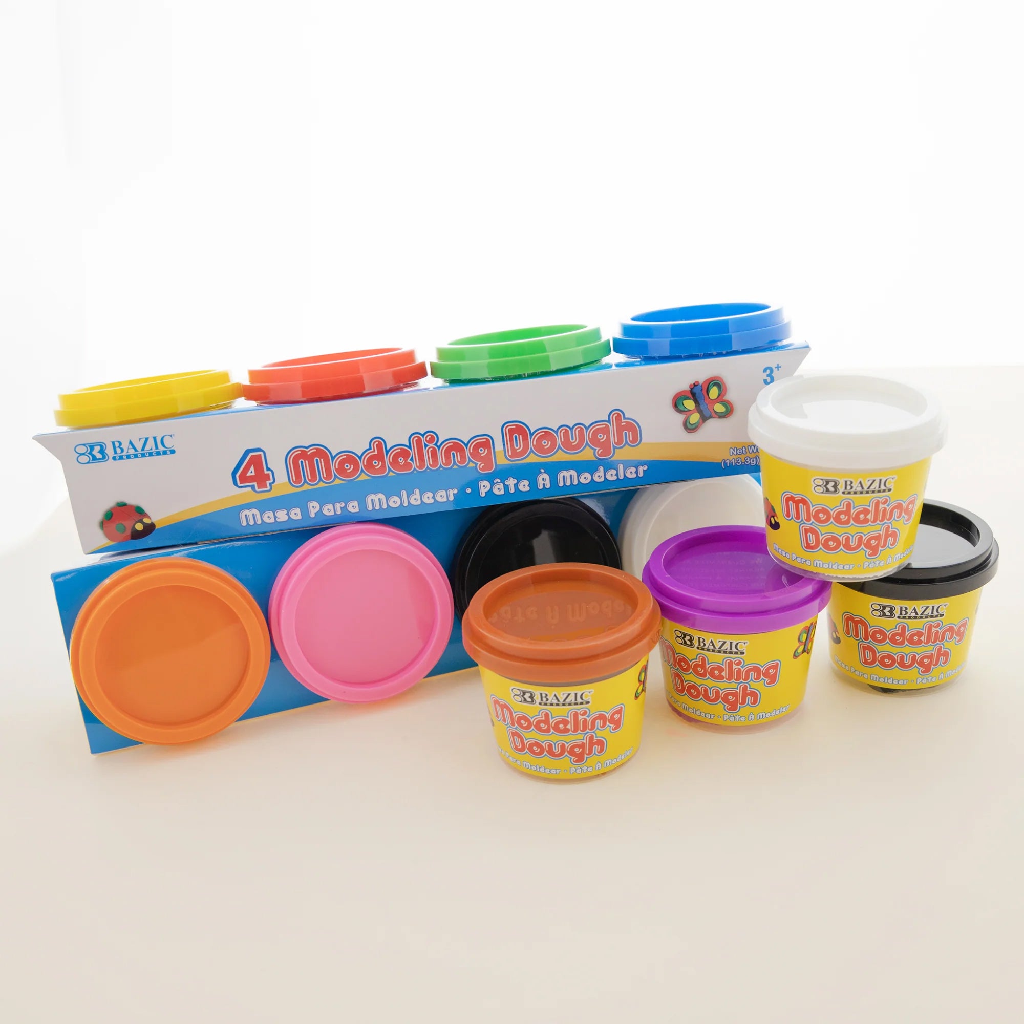 Primary Color Modeling Dough, 4 oz, Pack of 4