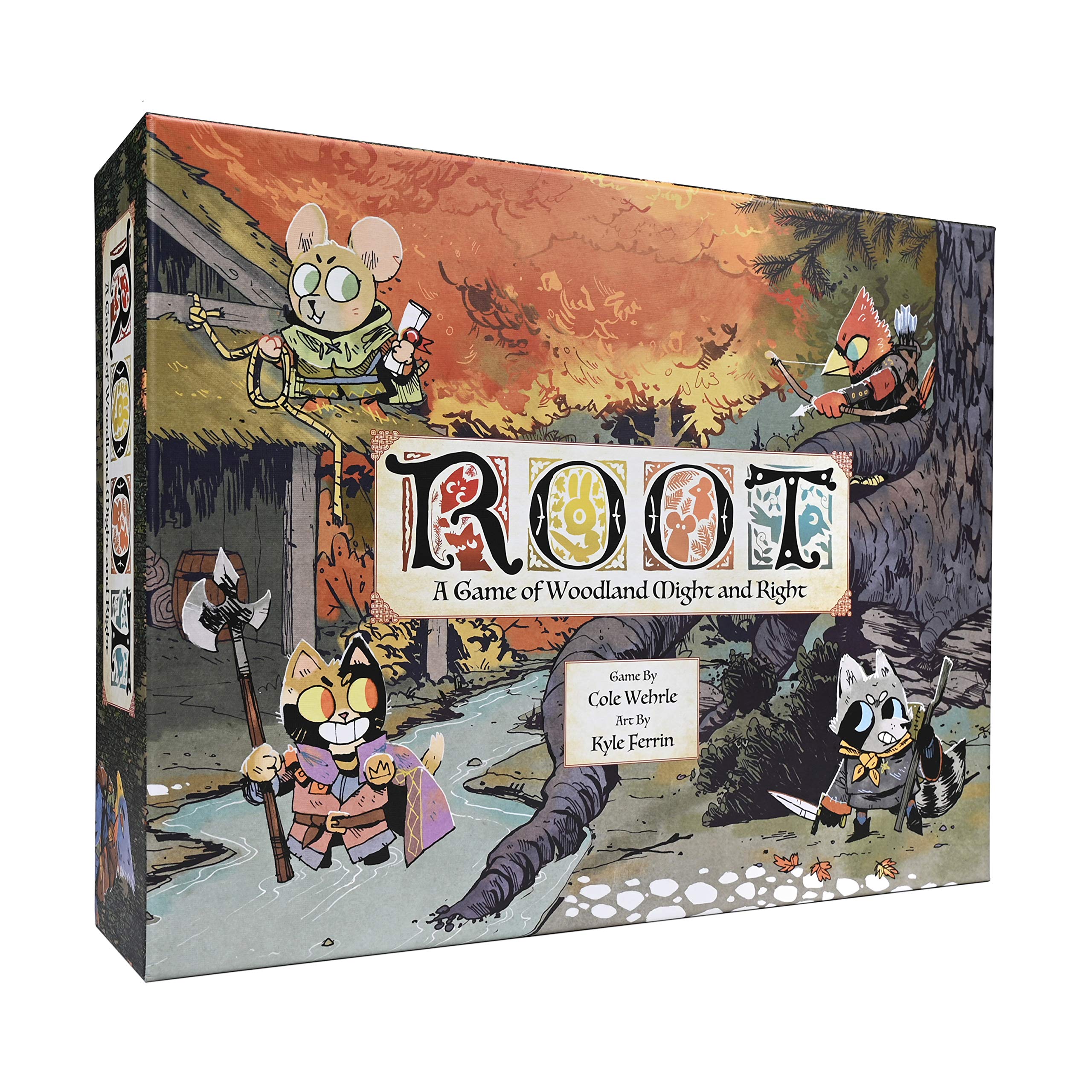 Root: Landmarks Pack Expansion by Leder Games | 4 Wooden Landmarks | 2–4 Players | Ages 14+ | Requires Root Base Game | Add Black Market, Lost City, Legendary Forge & Elder Treetop to Every Map