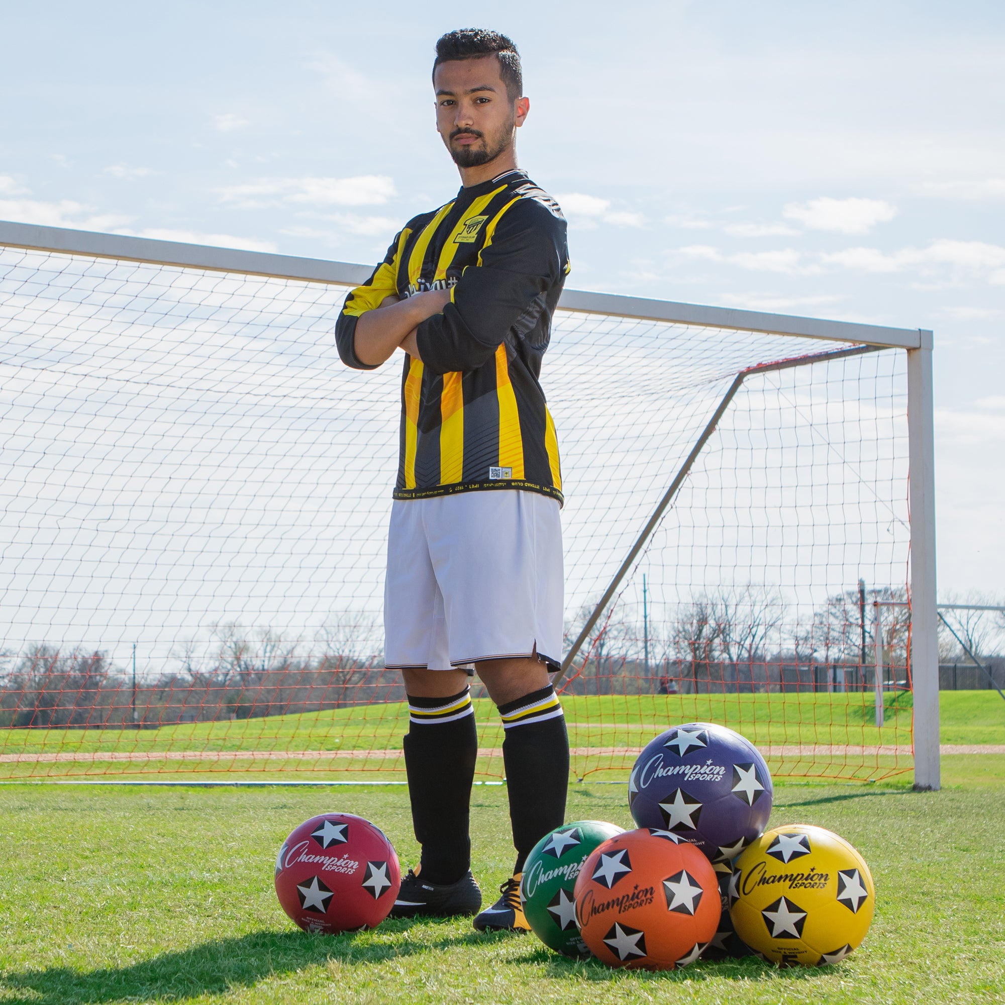 Rubber Cover Soccer Ball Set, Size 5, Set of 6
