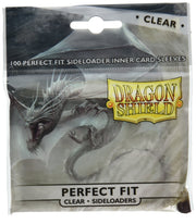 Dragon Shield Perfect Fit Sideloader Inner Card Sleeves Standard Size (100 CT) – PVC-Free Polypropylene Double-Sleeve Protection Compatible with Pokemon, One Piece & Magic The Gathering – Clear