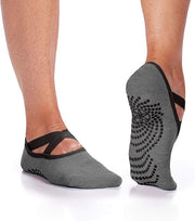 Gaiam Grippy Yoga Barre Socks 2Pk - Granite
